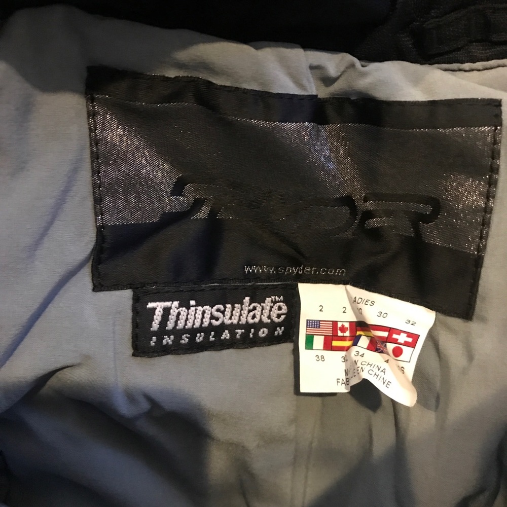 Spyder Black Outer Layer Thinsulate Ski Pants - image 4